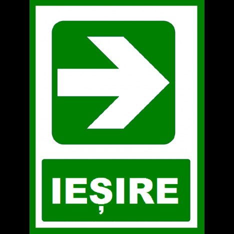 Placuta  pentru iesire cu directie in dreapta